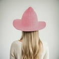 thumbnail image 4 of GDREDA Men's Hats Foldable Knit Pointed Witch Hat For Choice Witch Accessory，Pink, 4 of 5