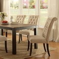 thumbnail image 2 of Marshall Transitional Style Dining Table, Rustic Oak Finish, 2 of 3