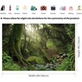 thumbnail image 5 of Enchanted Jungle Forest Backdrop Fabric Greenery VBS Primary Forest Photography Background Rainforest Scenery Photo Backdrop Kids Adults Birthday Baby Shower Camping Decorations, 5 of 10