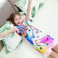 thumbnail image 3 of Jurebecia Girls Nightgowns, Unicorn Short Sleeve Sleepwear Nightie Sleepwear Night Sleep Dress Soft Nightgown Princess Pajama Dresses 120 cm 4-5 Years, 3 of 14