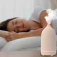 thumbnail image 3 of Pink Ceramic Ultrasonic Aromatherapy Essential Oil Diffuser, 3 of 7