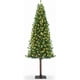 thumbnail image 2 of Historyli Árbol de Navidad artificial delgado de 1,8 m con luces LED blancas cálidas y soporte de metal, realista para interiores y exteriores, para fiestas navideñas, color verde, 2 of 8