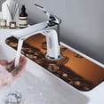 thumbnail image 7 of Fuzoiu Coffee Beans Print Kitchen Faucet Suction Pad, Sink Splash Guard Faucet Mat, Faucet Handle Drip Catcher Tray Drying Mat For Bathroom Kitchen Bathroom Countertop, 7 of 7
