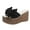 Black, variant on Vedolay Platform Sandals Women Wedge Women's Elastic Ankle Strap Open Toe Platform Sandals,Beige 7