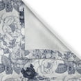 thumbnail image 6 of Ambesonne Shabby Flora Grommet Curtain, Garden Spring Roses, 50" x 63", Blue Grey and White, 6 of 6