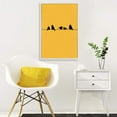 thumbnail image 3 of wall26 Framed Canvas Wall Art for Living Room, Bedroom Birds on Wire Illustration III Canvas Prints for Home Decoration Ready to Hang - 24x36 inches, 3 of 4