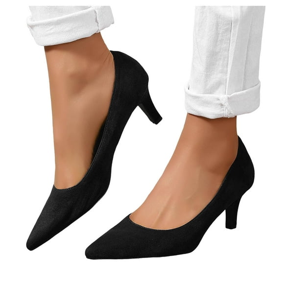 Stiletto High Heels Dress Shoes for Women Ladies Bride Wedding Formal Pointed Toe Office Work Slip on Pumps