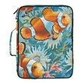 thumbnail image 2 of Haosy Accordion File Organizer Zipper Binder 500 Sheet 6-Tab Expanding File Folder Multi-Pocket 1.2 Inch 3 Ring Clownfish and Coral, 2 of 7