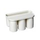 thumbnail image 4 of Portavasos magnético con vaso magnético para enjuague bucal, organizador de cepillos de dientes para hotel Triple, 4 of 9