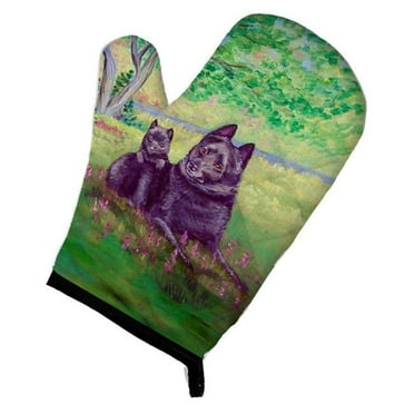 Schipperke & Puppy Oven Mitt