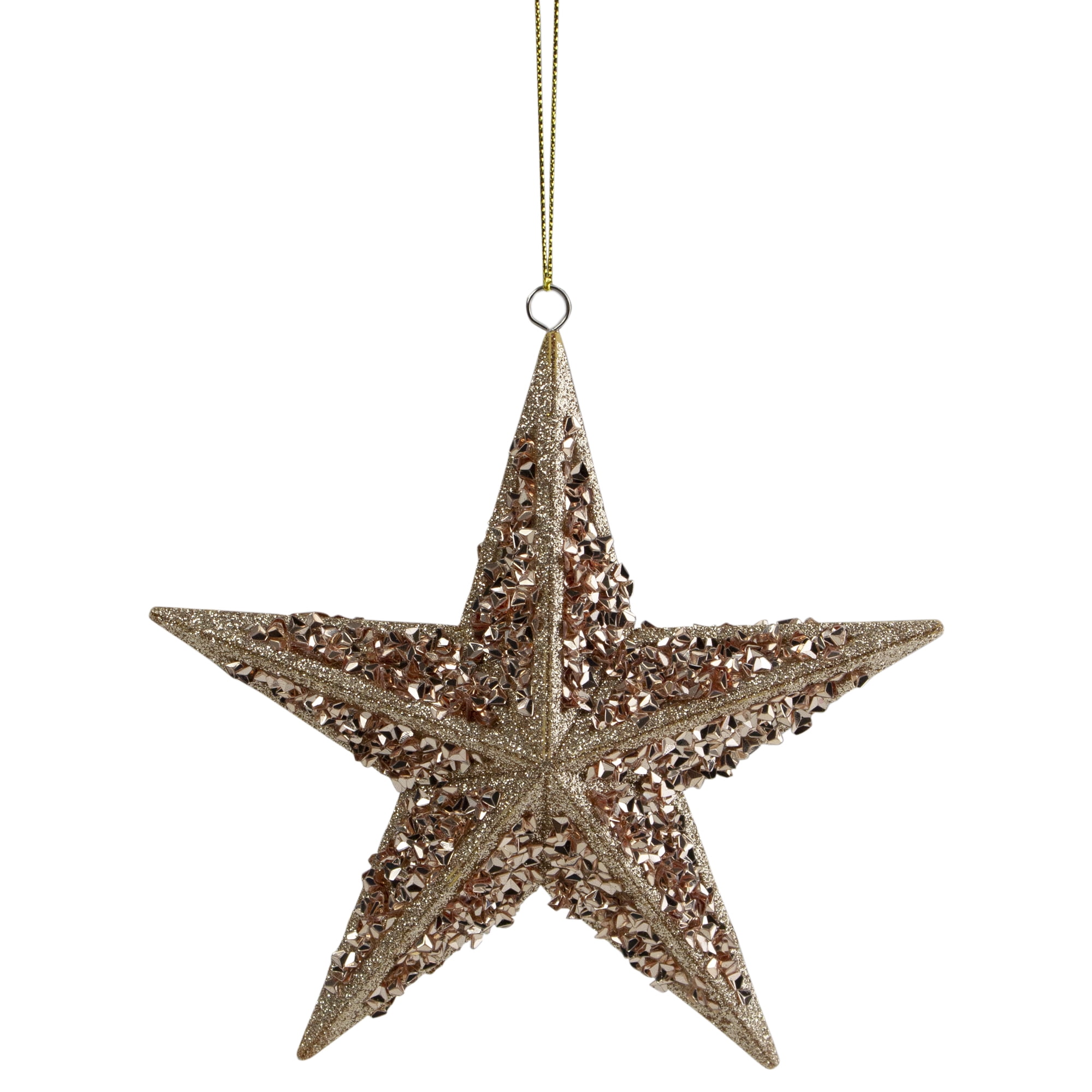 Northlight 4.75" Shiny Rose Gold Metal Reindeer Christmas Tree Ornament 