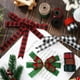 thumbnail image 4 of Nvzi Rollos de cinta de arpillera navideña de 5 yardas, cinta decorativa para envolver regalos, coronas, lazos, decoración, estilo V, 4 of 4