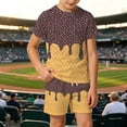 thumbnail image 2 of XAOFW Back To School Outfits For Boys Short Sleeve Ice Cream Printed Tops Shorts Toddler Kids Summer Cute Clothing Sets 13-14 Years, 2 of 5