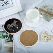 CALCA 144 Pack Sublimation Blank Ceramic Tiles Coasters for Drinks Absorbent with Cork Backing Pads Heat Transfer Cup Coasters for Home Decor 4.25In