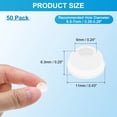 thumbnail image 2 of Uxcell 50 Bouchons de Trou en Silicone, pour Automobile (0.26-0.28 Pouces, Transparent), 2 of 7