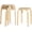 Birch, variant on Stackable Bentwood Stools Set of 4, 18-Inch Height Backless Counter Chairs with Round Top, Anti-Slip Felt Pad, Portable School Stool for Dining Room, Kitchen, Classroom, Birch