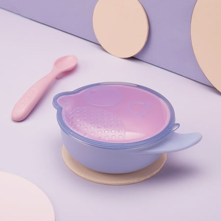 

Double Food Supplement Bowl 3 Color Choose Pink Purple Blue Suitable for Outdoor Camping Indoor