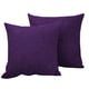 thumbnail image 2 of Hongan Funda de Almohada Funda de Almohada Decorativa Amarilla para Sofá Fundas de Almohada Cuadradas de Lino Rústico para el Hogar para Decoración Del Sofá Del Hogar 18 " 18" Paquete de 2 Azul Oscuro, 2 of 6