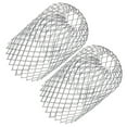 thumbnail image 3 of Roof Gutter Guard Filter Strainer for Leaves Debris Blockage 2Pcs Silver Aluminum Alloy, 3 of 8