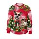 thumbnail image 3 of Sudadera navideña fea para hombre y mujer, suéter navideño con estampado de copos de nieve y duende navideño en 3D, jersey para parejas, jersey para fiestas navideñas, 3 of 5