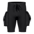 thumbnail image 2 of Purcolt Men's Wetsuit Shorts, 3mm Neoprene Diving Shorts, Drawstring Waist Snorkeling Shorts with Pockets for Swimming Surfing Snorkeling Diving Boating, 2 of 9