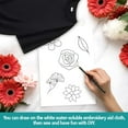 thumbnail image 4 of 9 Sheets Inch Stick and Stitch Embroidery Patterns Non-woven Fabrics Water Soluble Embroidery Stabilizers Flower 297x210mmm, 4 of 8