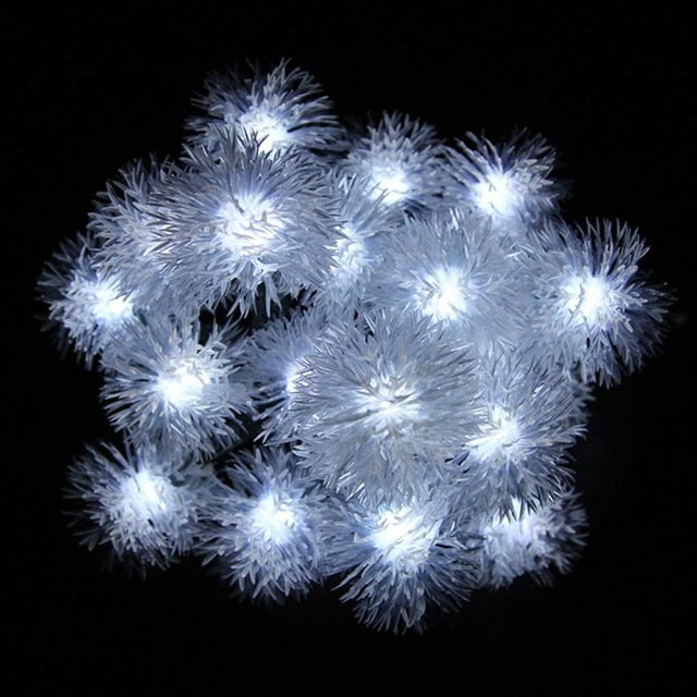 5M 20LEDS Snowball Solar Fairy String Lights Christmas Lights Outdoor 20LEDs String Outdoor Garden