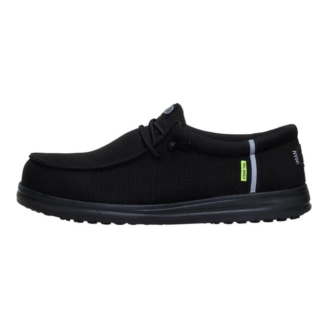 Zapatos HEYDUDE Wally Work CT Wide Negro/Negro Talla 11 para Hombre