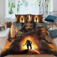 thumbnail image 2 of El Hombre del Norte Conjunto de sábanas temático, trío de piezas, cómodo y amigable con la piel, diseño único, regalo de decoración para el hogar para familiares, amigos y fans, 90 cm * 190 cm, 2 of 6