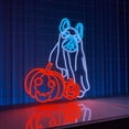 thumbnail image 2 of Handmadetneonsign Dog And Pumpkin Neon Sign, Halloween Wall Art Decor, Home Bar Pub Wall Decor, 2 of 5