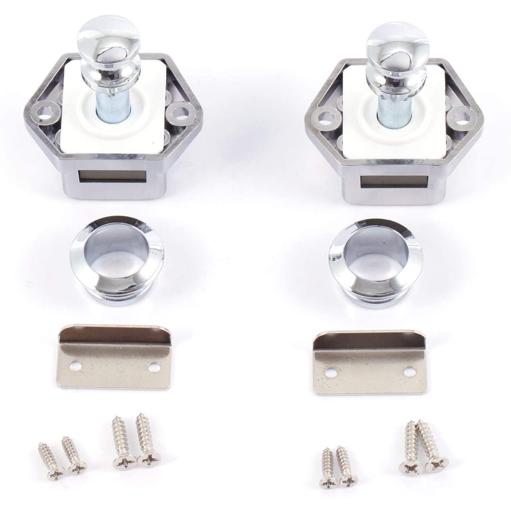 2Pack Push Button Latch Keyless Door Lock Catch for RV Caravan