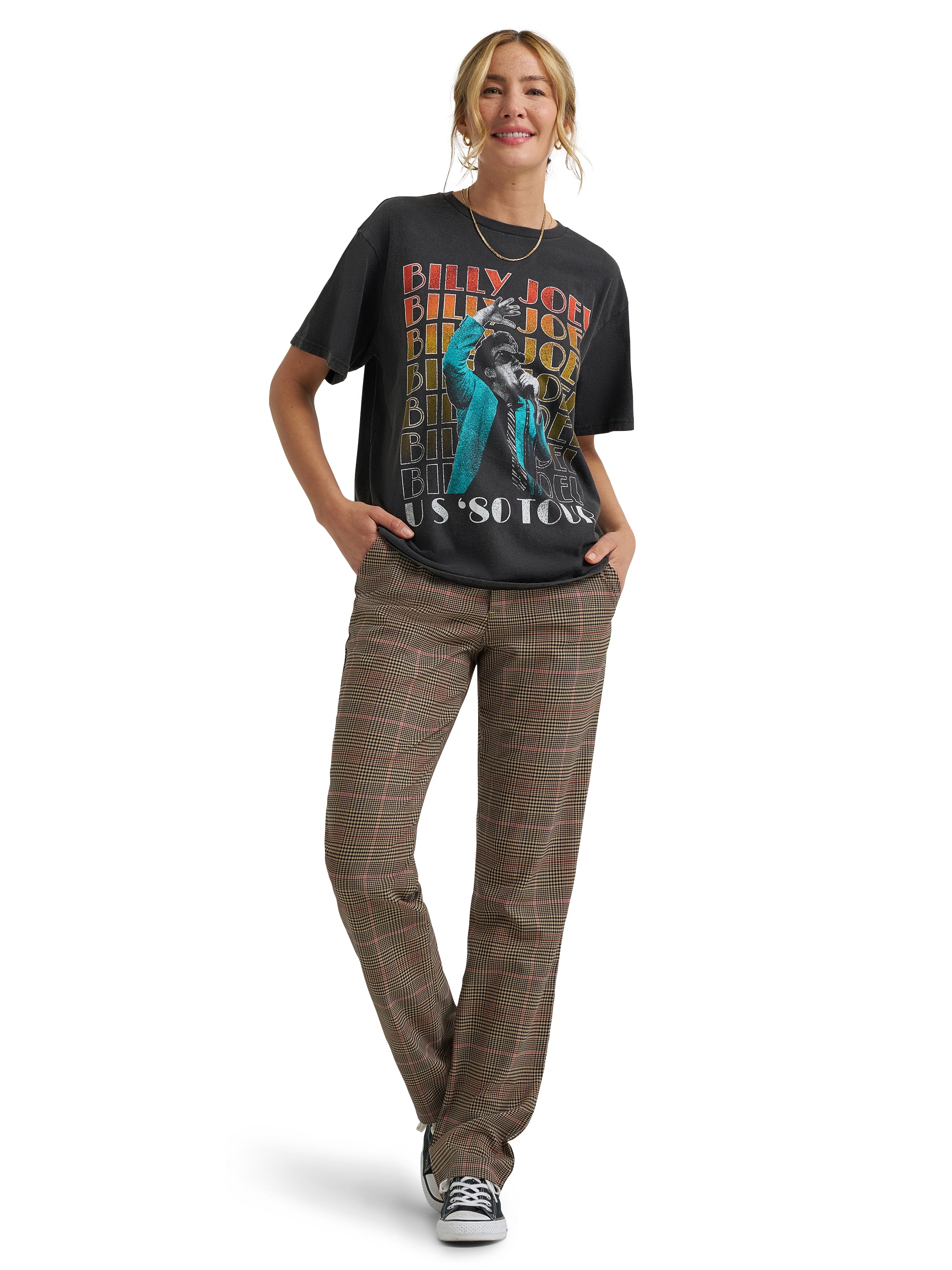 Lee® Women's Short Sleeve Billy Joel Graphic Tee, Sizes S-3XL