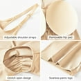 thumbnail image 4 of Shapewear for Women Butt Lifting Body Shaper Tummy Control Postpartum Faja Body Shaper Open Bust Thigh Slimmer Bodysuit, 4 of 5