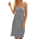 thumbnail image 1 of Moda Mujer Vestidos Verano Sólido Casual Sin mangas Vacaciones Playa Mini vestido Fridja  hjkh2865, 1 of 4