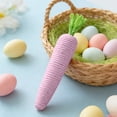 thumbnail image 4 of Weloille Easter Cotton Rope Carrot Decoration 1 Piece, Handmade Rustic Woven Spring Ornament, Cute Realistic Holiday Decor Accessory, for Home Mantel Easter Party Table Tiered Tray Display, 4 of 7