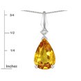thumbnail image 4 of Star K� Genuine Citrine Drop Pear Shaped Pendant Necklace, 4 of 9