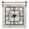 thumbnail image 3 of FirsTime & Co. White Townsend Barn Door Wall Clock, Farmhouse, Analog, 29 x 1.75 x 30 in, 3 of 5