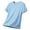 Light Blue, variant on Men's Workout Gym T-Shirts Lightweight Running Athletic Short Sleeve Quick Dry Shirt Tops (White, 5XL)