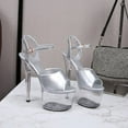 thumbnail image 4 of 181 Series 16.5cm Heel 7cm Platform Summer Shoes High Heel Transparent Stripper Heels Wedding Shoes Clear Heels LFD, 4 of 7