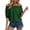 Blackish Green, variant on Women's Off Shoulder Top Ruffle Hem Bubble Short Sleeve Blouse Cute Casual Flowy Summer Shirt for Beach Vacation