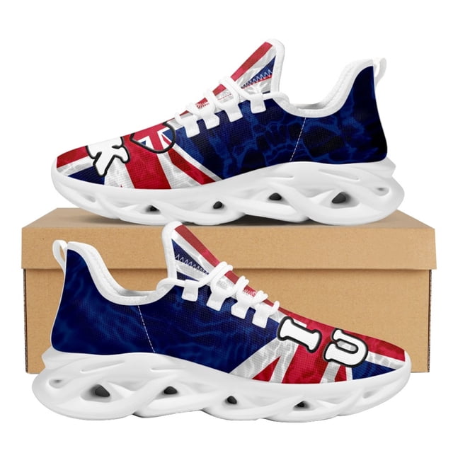 Espadrilles Adultes Design Drapeau du Royaume-Uni Chaussures à Plateforme pour Femmes Hommes Course Décontractée Sport Tennis