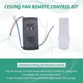 thumbnail image 3 of Ceiling Fan Remote Control Kit Replacement, 50W 6-Speed & Timing, 3 of 7