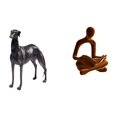 thumbnail image 1 of Figura de animal de resina humana, estatua de pensador abstracto, decoración del hogar, centro de mesa, escultura, figura de escritorio, sala de estar, 1 of 8