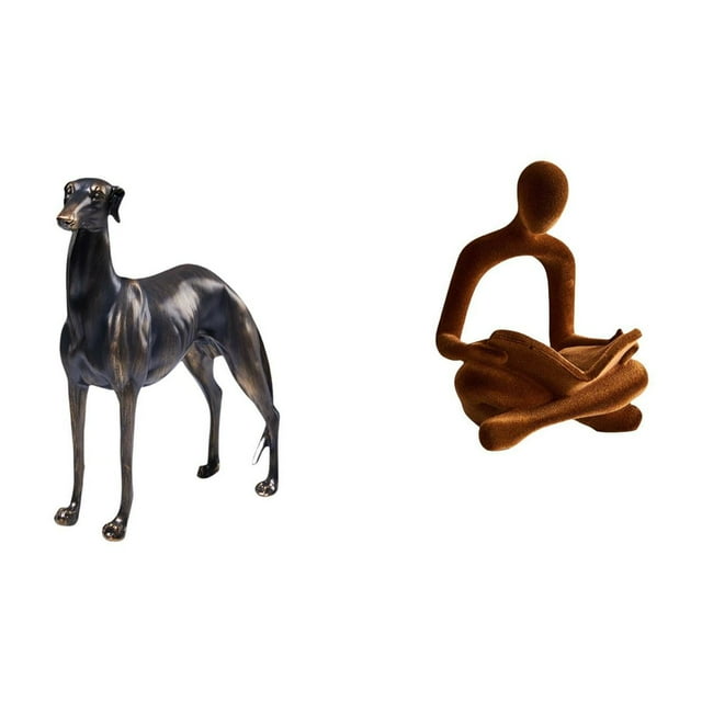 Figura de animal de resina humana, estatua de pensador abstracto, decoración del hogar, centro de mesa, escultura, figura de escritorio, sala de estar