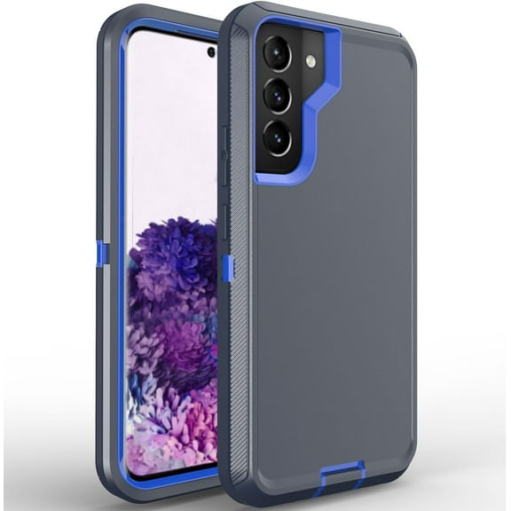 Galaxy S22 Plus Case for Samsung Galaxy S22 Plus Case Military Drop Shockproof Heavy Duty Rugged 3 in 1 Protection Cover for Galaxy S22 Plus Phone Case (Navy Blue)