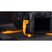 Tether Tools LeverLock Plate and TetherPro Optima 10G 31' USB-C Straight to USB-C Right Angle Cable, Black