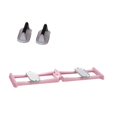 thumbnail image 4 of amleso Leg Exercise Equipment with 2 Push up Stands Home Mute Inner Thigh Exerciser Pink, 4 of 9