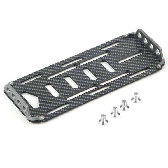 Metal Alloy Carbon Fiber Battery Tray for 1/10 Scale RC Off-road Car (Black)
