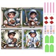 thumbnail image 1 of 4 Uds 5D DIY Taladro Kit Del 30x30cm, 1 of 8