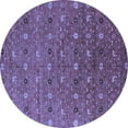 thumbnail image 1 of Ahgly Company Indoor Round Oriental Blue Industrial Area Rugs, 7' Round, 1 of 4